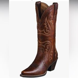 Ariat Brown Leather Cowboy Westerm Boots 8.5